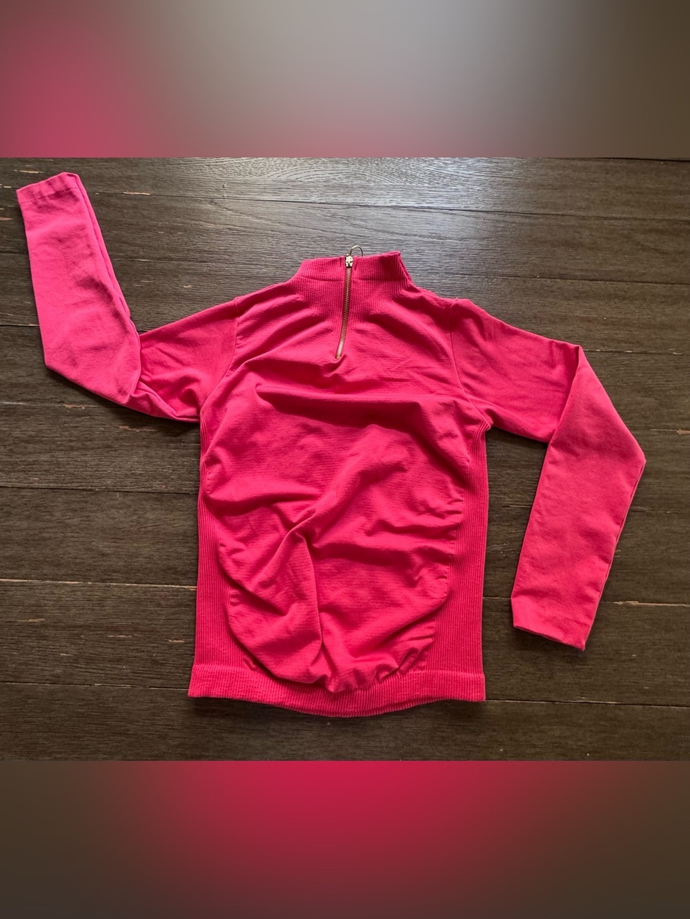 Cotton Candy Bright Pink Half-Zip Pullover Women
